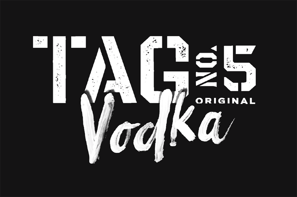 Tag No. 5 Vodka logo.