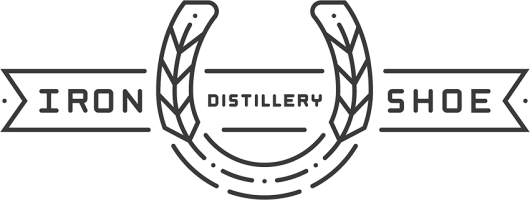 Iron Shoe Distillery logo.