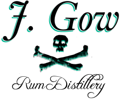 J. Gow Rum Distillery logo.