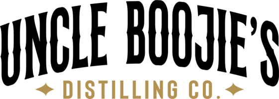 Uncle Boojie's Distilling Co. logo.