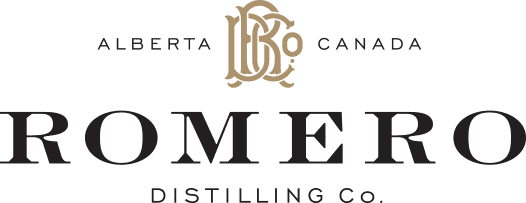 Romero Distilling Co. logo.