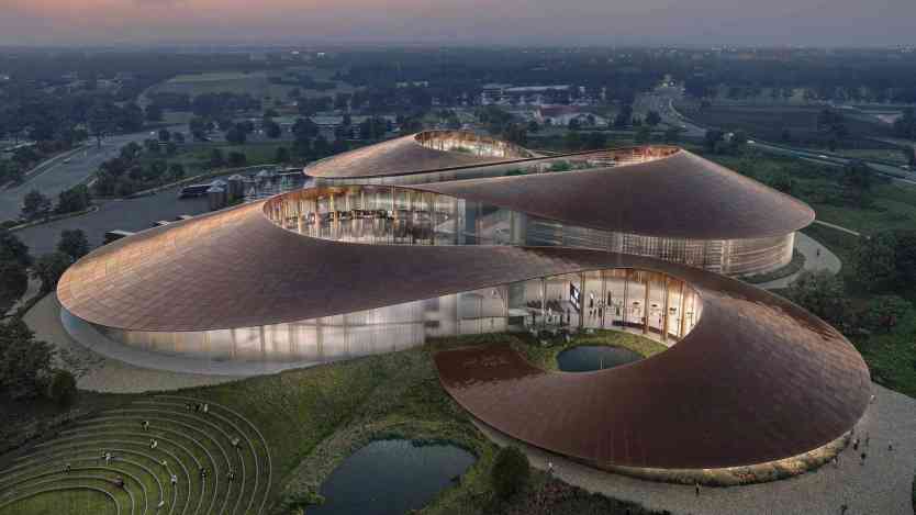 Render of new Blue Run Spirits distillery.