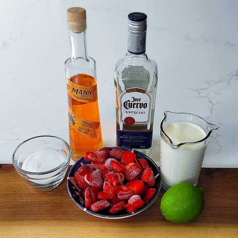 Strawberry Margarita Ice Cream Ingredients