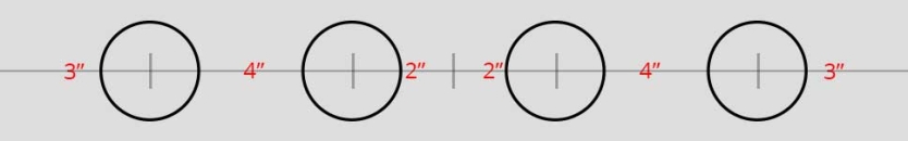 Sketch showing dimensions of finished flight board.