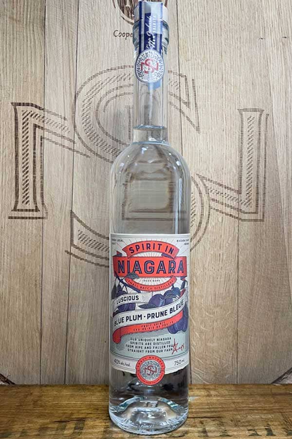 Blue Plum Eau de Vie from Spirit in Niagara Small Batch Distillers.